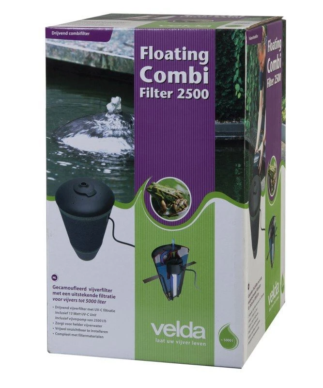 Velda Drijvend Filter Met Fontein 2500 1 Velda Drijvend Filter Met Fontein 2500
