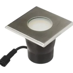 Easy Connect Buitenlamp Vierkant In Hout Roestvrij