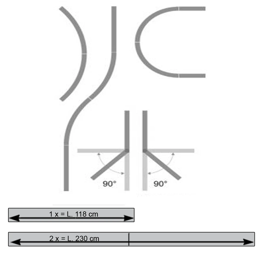 Graskant Cortenstaal 118 X 20 Cm 4 Graskant Cortenstaal 118 X 20 Cm - Afbeelding 4