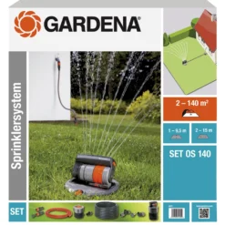 Gardena Verzonken Zwenksproeier OS 140 Complete Set