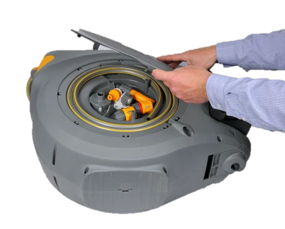 Hozelock Muurhaspel Incl. 40m Slang Auto Reel Grijs 2 Hozelock Muurhaspel Incl. 40m Slang Auto Reel Grijs - Afbeelding 2