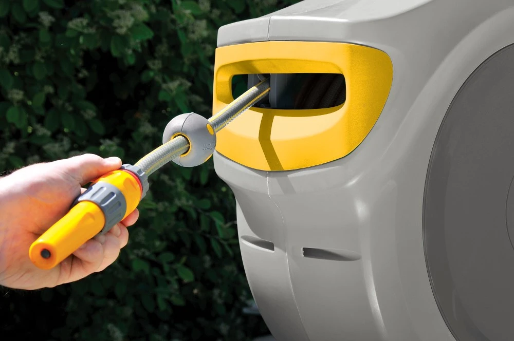 Hozelock Flowmax Auto Reel Wandslangbox + 30 M Slang 8 Hozelock Flowmax Auto Reel Wandslangbox + 30 M Slang - Afbeelding 8