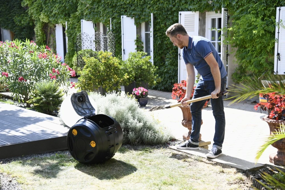 Hozelock Compostbak Easymix Tuimelcomposter 100 Liter 4 Hozelock Compostbak Easymix Tuimelcomposter 100 Liter - Afbeelding 4