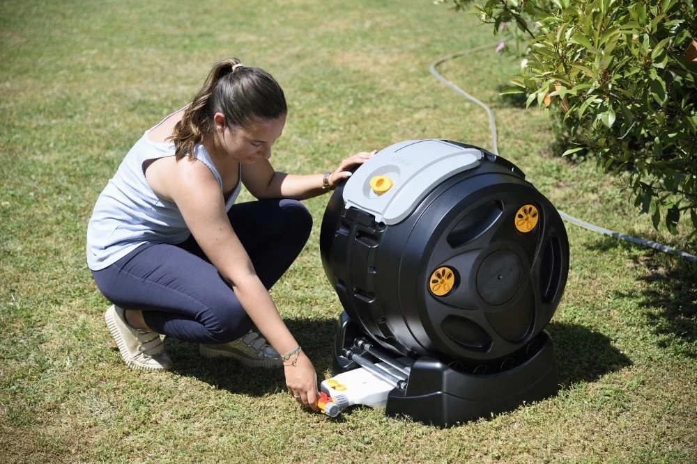 Hozelock Compostbak Easymix Tuimelcomposter 100 Liter 5 Hozelock Compostbak Easymix Tuimelcomposter 100 Liter - Afbeelding 5