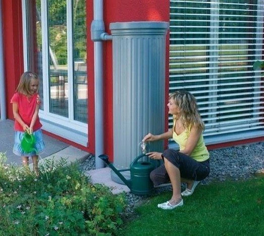 Garantia Design Regenton Zuil Grijs 500 Liter 2 Garantia Design Regenton Zuil Grijs 500 Liter - Afbeelding 2