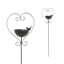 Vogelbad Hart Op Prikker 140 Cm Metaal