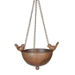 Vogelbad Hangend Met Vogel ø 18 Cm Metaal
