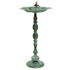 Vogelbad Op Hoge Voet IJzer Blauw