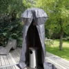 Nature Beschermhoes Terrasverwarmer Grijs H250xØ128/62cm