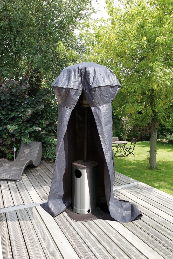 Nature Beschermhoes Terrasverwarmer Grijs H250xØ128/62cm 1 Nature Beschermhoes Terrasverwarmer Grijs H250xØ128/62cm