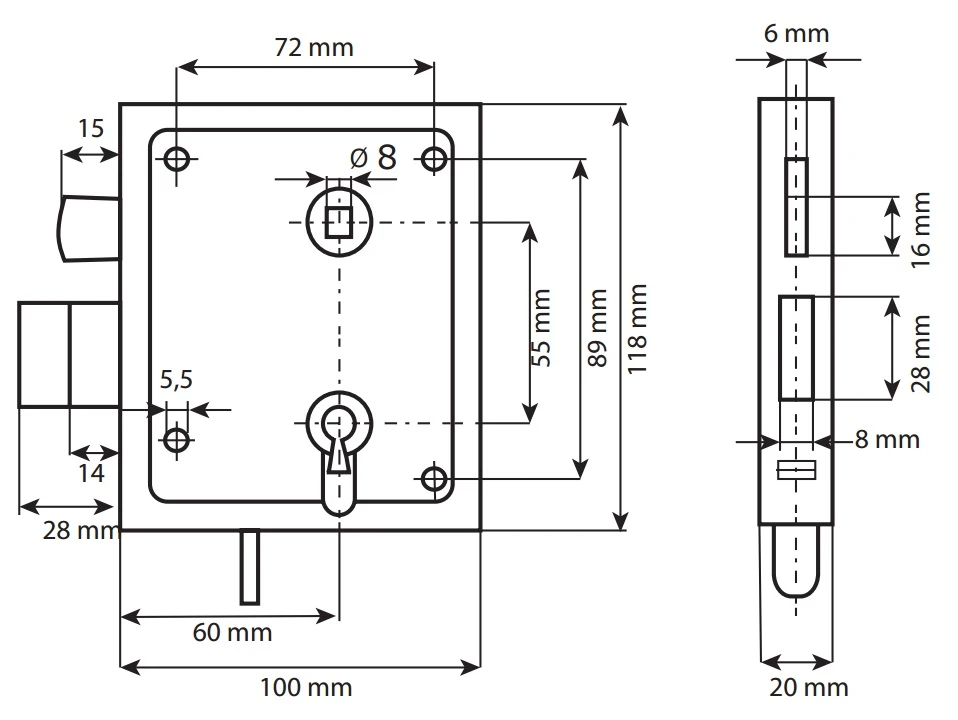 DX Poortslot Universeel PC 2 DX Poortslot Universeel PC - Afbeelding 2