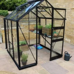 Royal Well Tuinkas Burford 66 Zwart Gecoat Veiligheidsglas 3mm -Bijzondere Tuin Verkoop 8718226333988 3 Aangepast