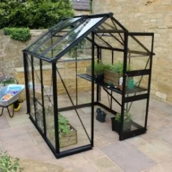 Royal Well Tuinkas Burford 66 Zwart Gecoat Veiligheidsglas 3mm -Bijzondere Tuin Verkoop 8718226333988 4 Aangepast