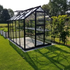 Royal Well Tuinkas Burford 106 Zwart Gecoat Veiligheidsglas 3mm -Bijzondere Tuin Verkoop 8718226334008 2