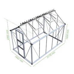 Royal Well Tuinkas Burford 106 Groen Gecoat Veiligheidsglas 3mm -Bijzondere Tuin Verkoop 8718226335869 4