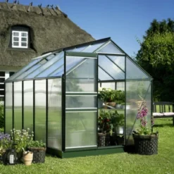 Royal Well Tuinkas En Fundering Popular 106 Groen Polycarbonaat -Bijzondere Tuin Verkoop 8718226336484 2 Aangepast 1