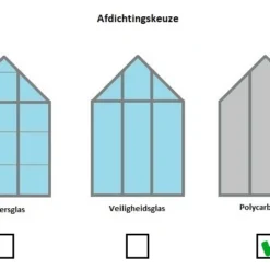 Royal Well Tuinkas En Fundering Popular 106 Groen Polycarbonaat -Bijzondere Tuin Verkoop 8718226336484 4 1
