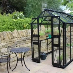 Royal Well Tuinkas Birdlip 84 Zwart Gecoat Veiligheidsglas 3 Mm