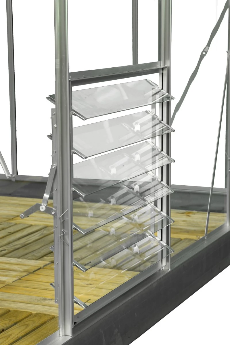 Halls Louvreraam 6L 610 X 610 Mm Veiligheidsglas Blank 2 Halls Louvreraam 6L 610 X 610 Mm Veiligheidsglas Blank - Afbeelding 2