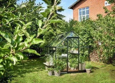 Royal Well Tuinkas Qube 86 Zwart Gecoat Veiligheidsglas 3mm 4 Royal Well Tuinkas Qube 86 Zwart Gecoat Veiligheidsglas 3mm - Afbeelding 4