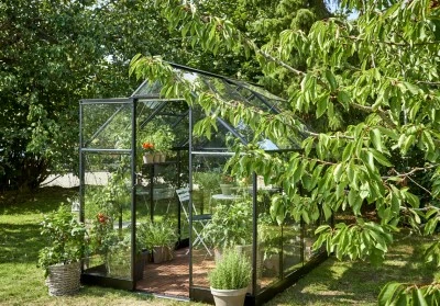 Royal Well Tuinkas Qube 86 Zwart Gecoat Veiligheidsglas 3mm 7 Royal Well Tuinkas Qube 86 Zwart Gecoat Veiligheidsglas 3mm - Afbeelding 7