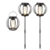 Tuinlampen Set Solar Zwart 3 Stuks