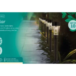 Tuinlampen Set Solar Zwart Kunststof 10 Stuks 6 Tuinlampen Set Solar Zwart Kunststof 10 Stuks -Bijzondere Tuin Verkoop 895822v