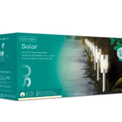 Tuinlampen Set Solar Zilver RVS 10 Stuks 8 Tuinlampen Set Solar Zilver RVS 10 Stuks -Bijzondere Tuin Verkoop 895823v