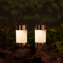 Tuinlampen Set Solar Zilver RVS 10 Stuks Klein -Bijzondere Tuin Verkoop 895829s