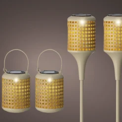 Tuinlampen Set Solar Creme 4 Stuks 8 Tuinlampen Set Solar Creme 4 Stuks -Bijzondere Tuin Verkoop 897416