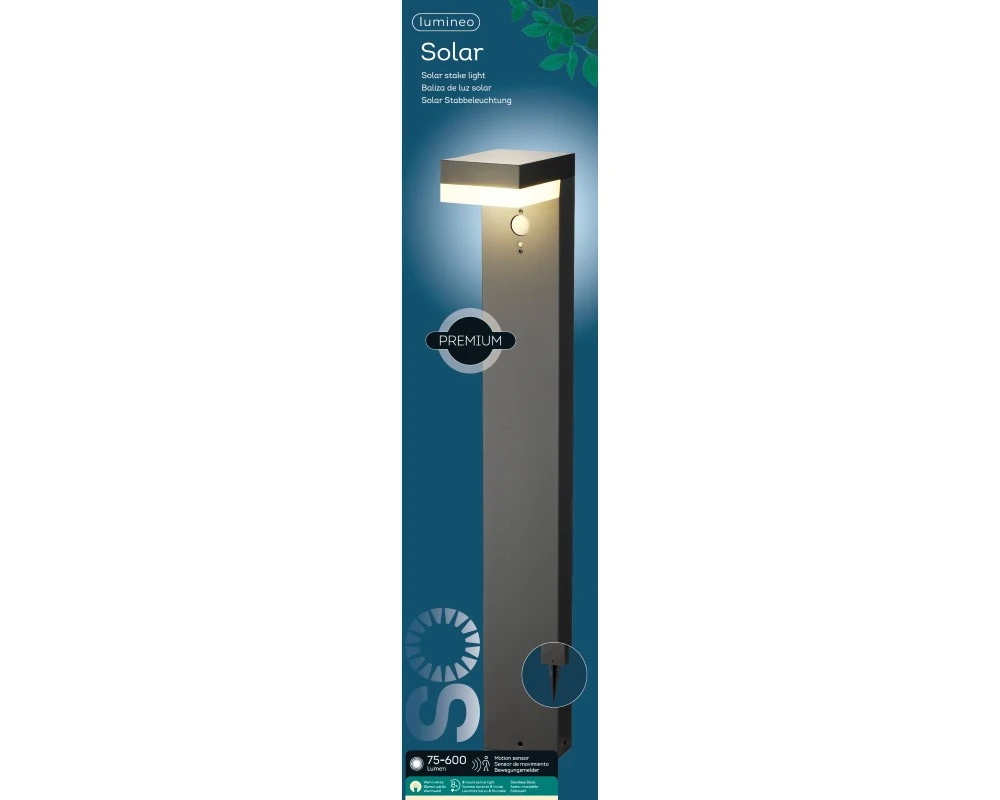 Solar Tuinlamp Staand Lang RVS 40 LED 3 Solar Tuinlamp Staand Lang RVS 40 LED - Afbeelding 3
