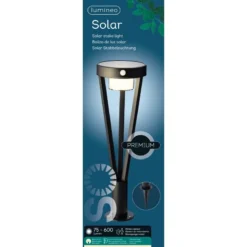 Solar Staande Lamp RVS Zwart Kort -Bijzondere Tuin Verkoop 897671v