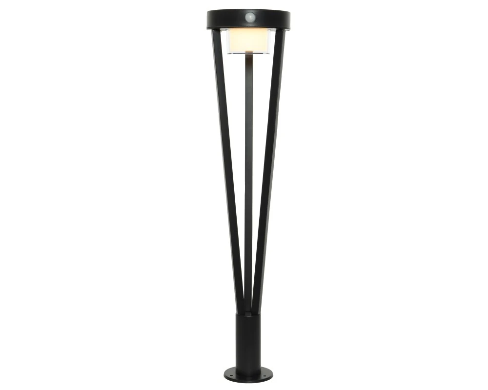 Solar Staande Lamp RVS Zwart Lang 1 Solar Staande Lamp RVS Zwart Lang