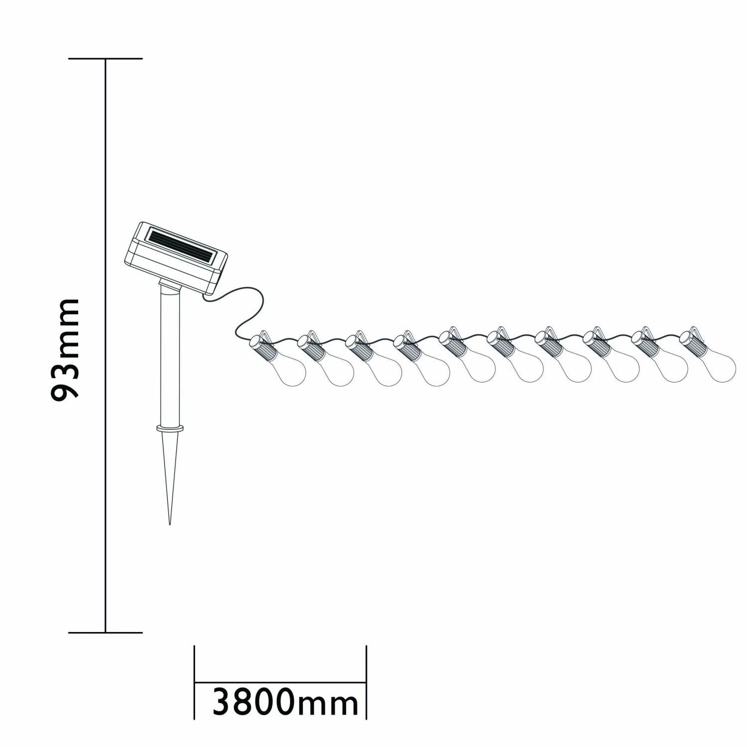 Luxform Solar Party Verlichting Alicante 3 Luxform Solar Party Verlichting Alicante - Afbeelding 3