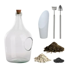 Esschert Open Terrarium Fles 3 Liter Set