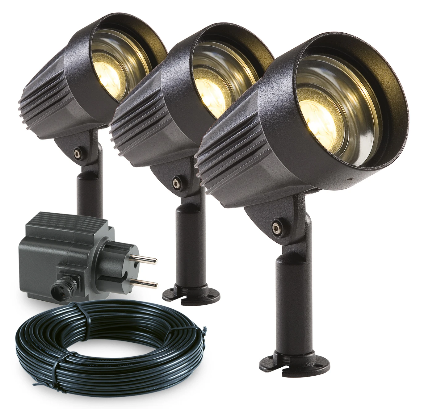 Garden Lights Tuinspot Set Corvus LED 3 Stuks 1 Garden Lights Tuinspot Set Corvus LED 3 Stuks