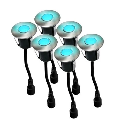 Easy Connect Led Grond Spot Blauw 6 Stuks 1 Easy Connect Led Grond Spot Blauw 6 Stuks