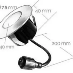 Easy Connect Led Grond Spot Warm Wit Ø 7,5CM 5 Easy Connect Led Grond Spot Warm Wit Ø 7,5CM -Bijzondere Tuin Verkoop Easy Connect Led grond spot Warm wit rond 2