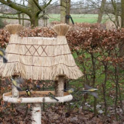 Esschert Voedertafel Voedertafel Op Paal Berken L -Bijzondere Tuin Verkoop FB317 40 Custom