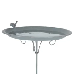Esschert Grey Metal Vogelbad Op Pin -Bijzondere Tuin Verkoop FB402 03