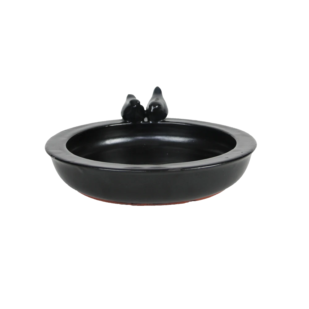 Esschert Vogelbad Keramiek Rond Grijs 1 Esschert Vogelbad Keramiek Rond Grijs