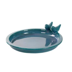 Esschert Vogelbad Keramiek Rond Petrol L -Bijzondere Tuin Verkoop FB544 03
