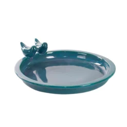 Esschert Vogelbad Keramiek Rond Petrol L -Bijzondere Tuin Verkoop FB544 09