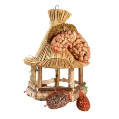 Esschert Vogelhangerhuisje Stro Met Voer -Bijzondere Tuin Verkoop FB850 08