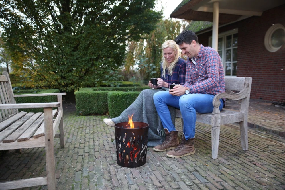 Esschert Vuurkorf Zweedse Fakkel Roest 3 Esschert Vuurkorf Zweedse Fakkel Roest - Afbeelding 3