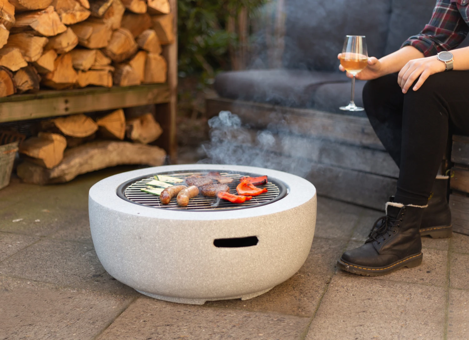 Esschert Vuurschaal BBQ Magnesium Oxide S 3 Esschert Vuurschaal BBQ Magnesium Oxide S - Afbeelding 3