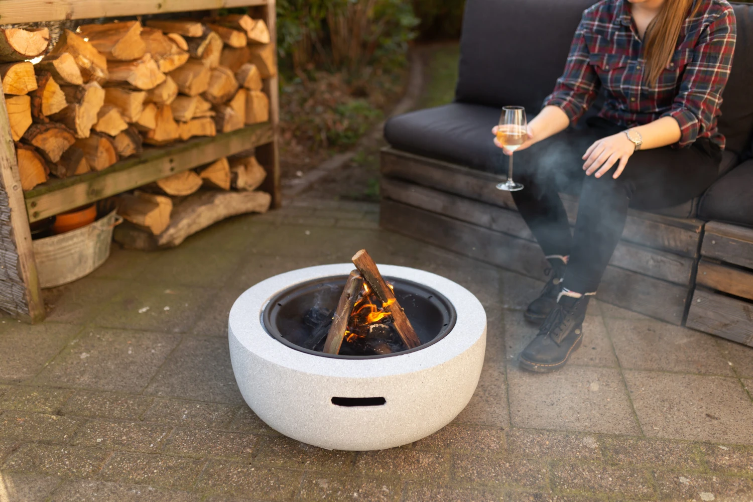 Esschert Vuurschaal BBQ Magnesium Oxide S 2 Esschert Vuurschaal BBQ Magnesium Oxide S - Afbeelding 2