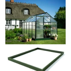 Royal Well Tuinkas En Fundering Popular 106 Groen Polycarbonaat