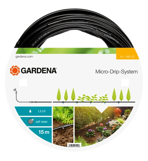 Gardena Micro Drip Druppelslang Bovengronds Ø 4.6 Mm 15 Meter 1 Gardena Micro Drip Druppelslang Bovengronds Ø 4.6 Mm 15 Meter