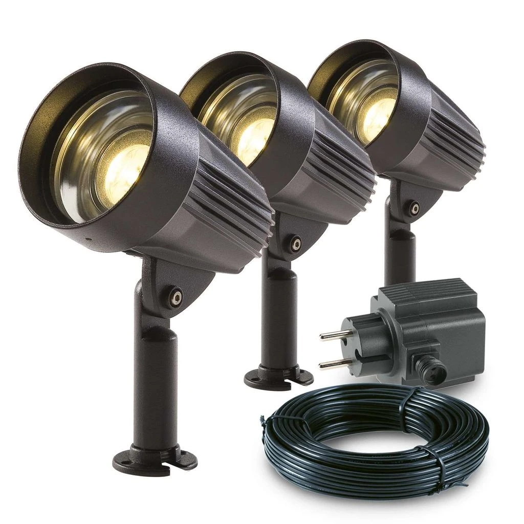 Garden Lights Tuinspot Set Corvus LED 3 Stuks 3 Garden Lights Tuinspot Set Corvus LED 3 Stuks - Afbeelding 3